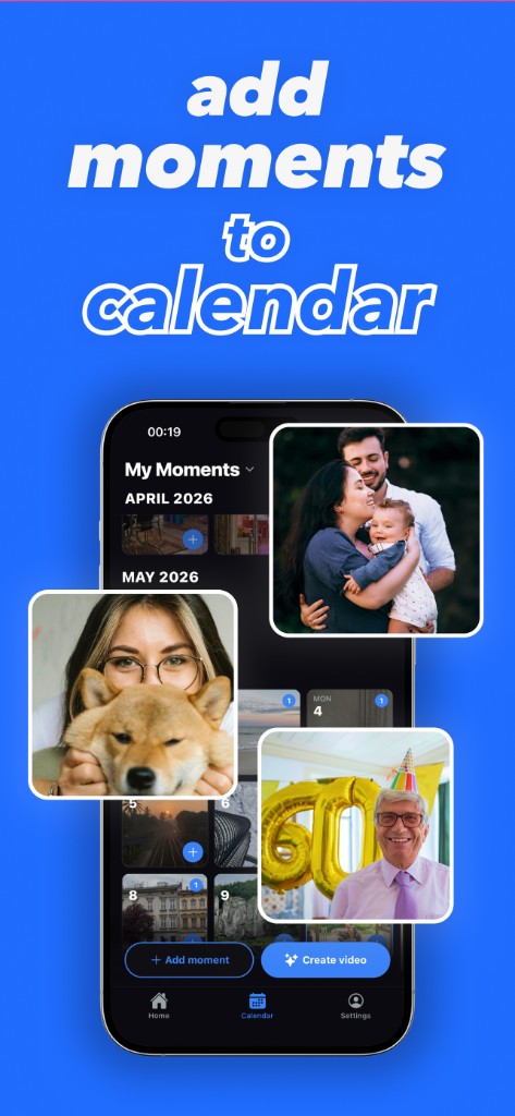 Life Reel — add moments to calendar